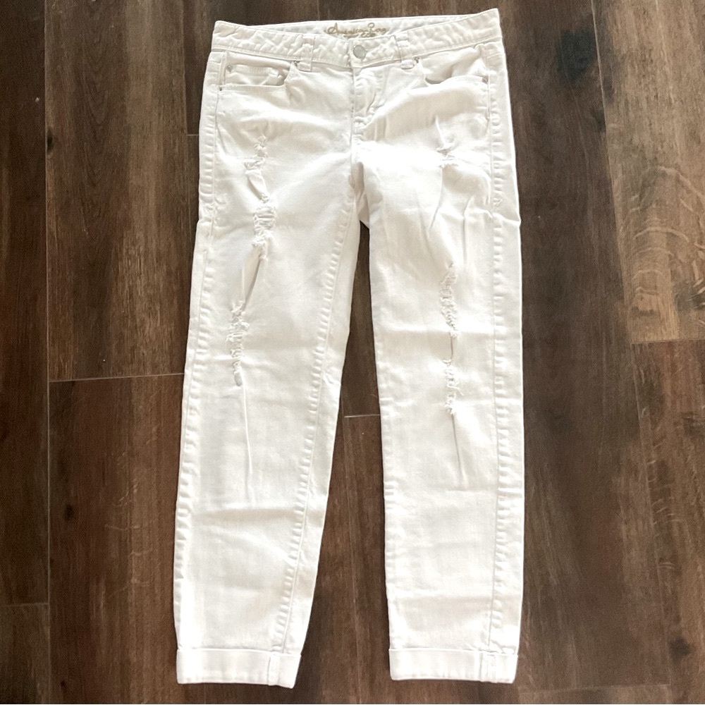 American Rag Straight Legged Denim Jeans White 9
